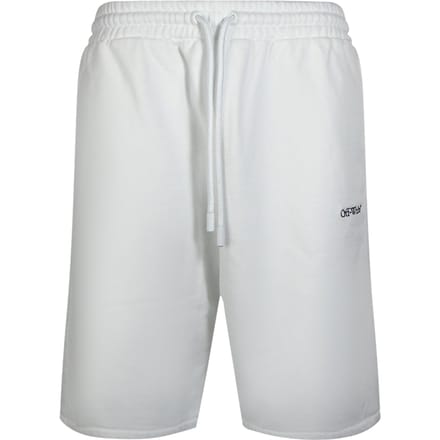 Off-white Stitch Diags Skate Sweatshorts Wit