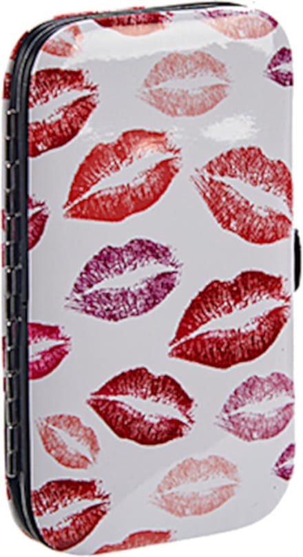 Arte Regal Manicureset Lippen 10,8 X 6 Cm Staal Rood/wit 7-delig