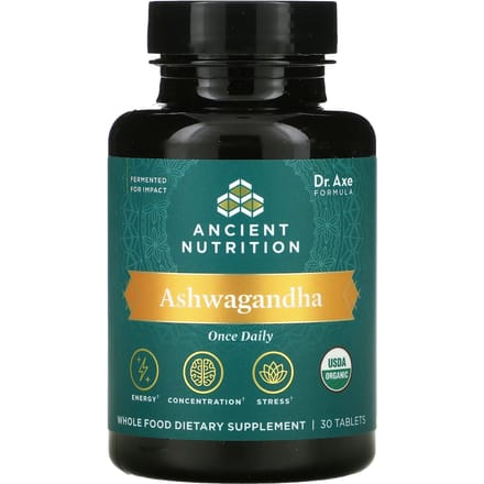 Ancient Nutrition, Ashwagandha, 30 comprimés