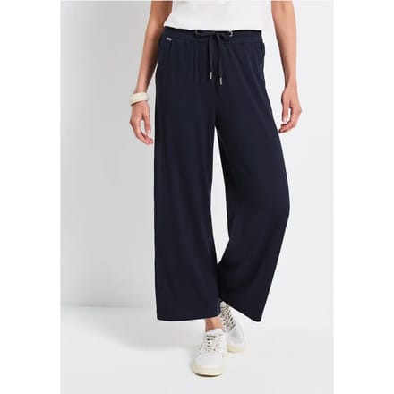 Wide Legs broek met jogg tailleband
