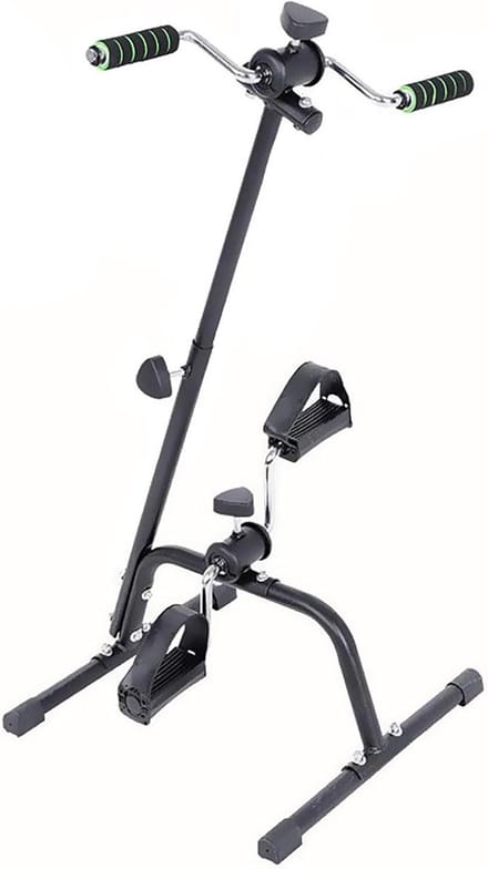 Mini Hometrainer - Pedaaltrainer Thuis - Arm Been Training - Instelbare Weerstand - 73-96 cm Hoogte - Zwart