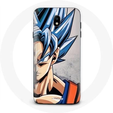 Coque - Samsung - Galaxy J3 2017 - Anime Dragon Ball - Souple - Protection Synthétique bleu