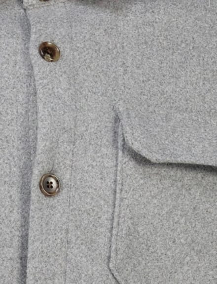 wollen overshirt born with appetite grijs