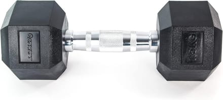 Hex Halter - Vast Gewicht - Kracht Training - Geribbelde Handgrepen - 7.5 kg - Zwart