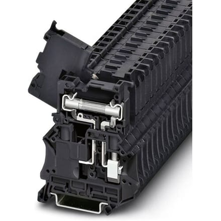 Phoenix Contact 3046401 Zekering-serieklem 8.2 mm Schroeven Zwart 50 stuk(s)