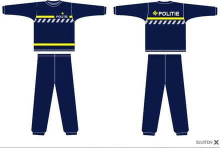 Fun2wear Politie Uniform Pyjama - Dark Navy - Maat 92