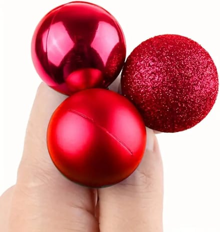 Bovista Kerstballen - Kerstversiering - Plastic - Zilver- 3 cm - 24 stuks