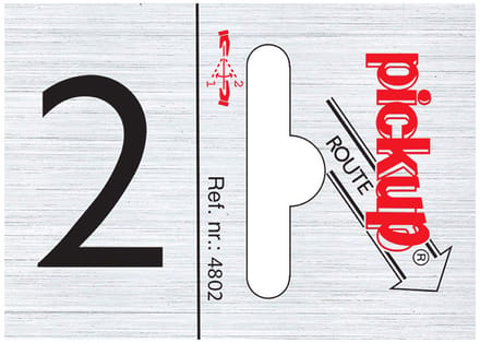 Pickup Route alulook 25x44 mm - cijfer 2