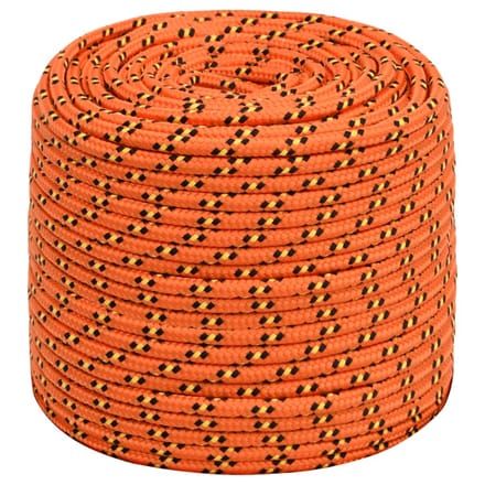 vidaXL - Boottouw - 8 - mm - 100 - m - polypropyleen - oranje
