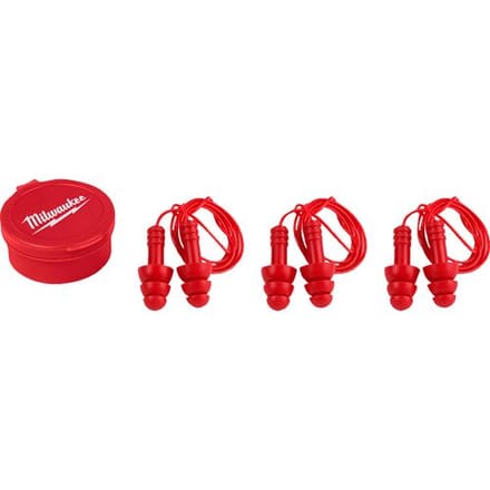 Milwaukee 4932471904 Herbruikbare oordoppen met koord Reusable Ear Plugs Corded