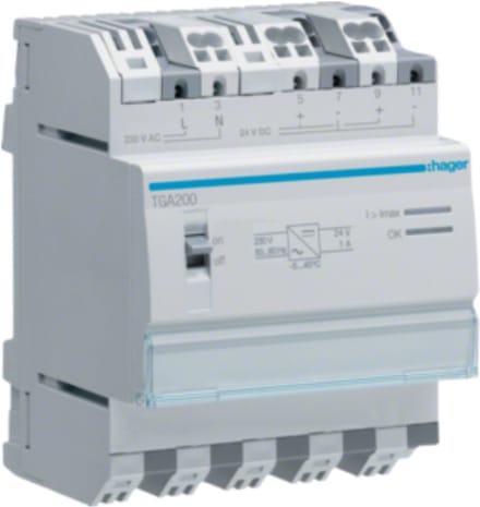 Hager Universele Voeding 24V 1A | TGA200 - E24CW
