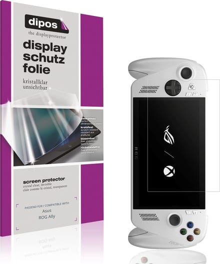 dipos – 2x Beschermfolie geschikt voor Asus ROG Ally | Krasbestendige & heldere Screenprotector Ultra-Thin