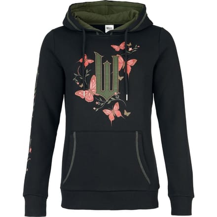 Wicked Trui met capuchon - Enchanted Elements - S tot XXL - voor Vrouwen - zwart