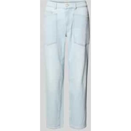 straight fit jeans met opgestikte zakken model 'Melly'