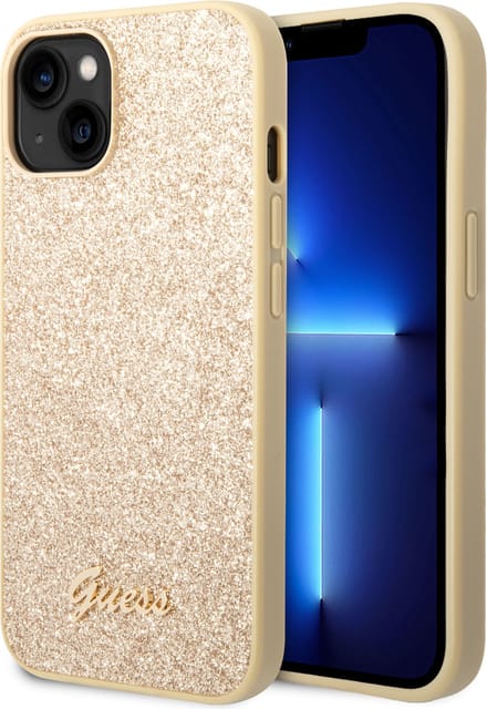 Guess iPhone 14 Plus Back Cover Hoesje - Goud - Polycarbonaat/TPU Bescherming