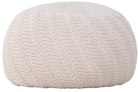 Svea - Turner poef - ø45 cm - créme