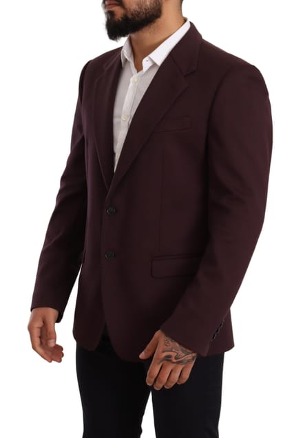 Dolce & Gabbana Mannen Paars Katoenen Slim Blazer Jasje