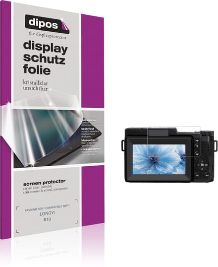 dipos – 4x Beschermfolie geschikt voor LONGYI R10 | Krasbestendige & heldere Screenprotector Ultra-Thin