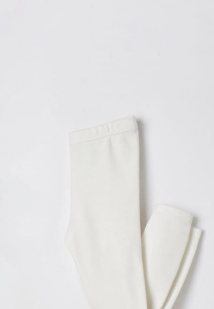 Damart - Legging mix van Thermolactyl, klassiek gebreid - Kinderen - Wit - 14 JAAR