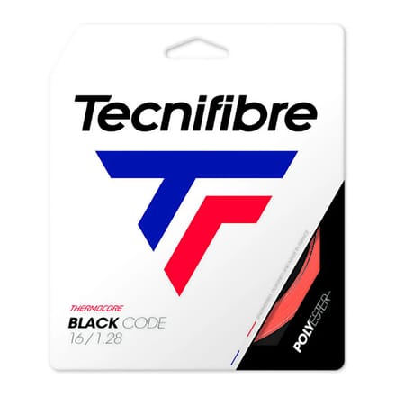 Tecnifibre Black Code Tennissnarenset - 12 m, 1,28 mm, Rood