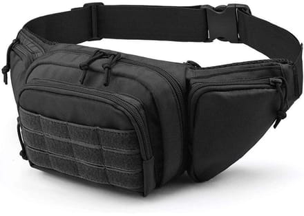 Outdoor heuptas 800D Oxford-nylon zwart
