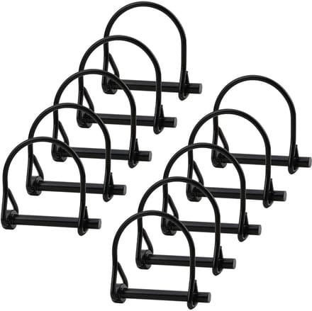 Dailygoods- Draadslotstift 52 mm - 10 Stuks - Koolstofstaal - Borgstift/Borgclip - Veiligheidskoppeling - Antiroest - Geschikt voor tuin/gazon - Borgpen