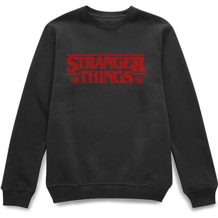 Stranger Things Fairisle Logo Christmas Jumper - Black - 3XL