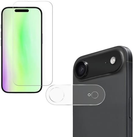 Screenprotector 1x & Camera lens Protector 1x Geschikt voor: iPhone 17 - glas - bescherm je camera - beschermglas - Transparant