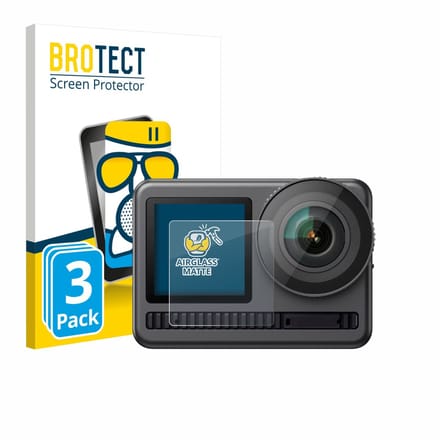 BROTECT - Screenprotector voor Akaso Brave 8 (Display voor) - Folie Beschermfolie Beschermglas matte 3 Stuks