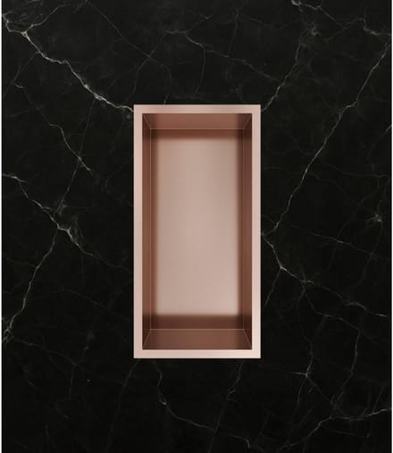 Hotbath &More BOX015 inbouwnis 30x15x10cm geborsteld koper PVD