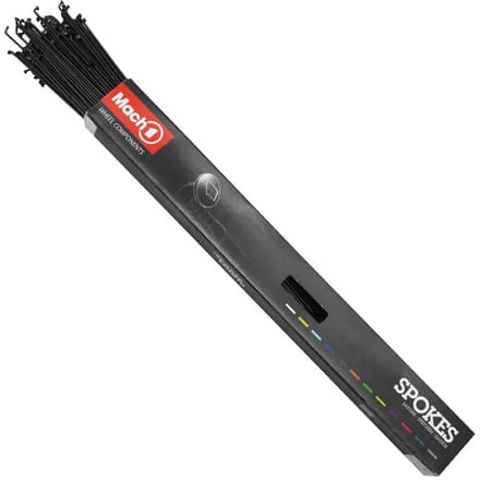 Doos van 100 roestvrij stalen spaken met nippel P2R 254 mm
