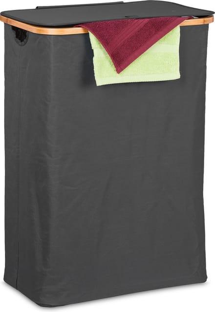 Omgoods - Vouwbare Wasmand met Deksel, 105 Liter