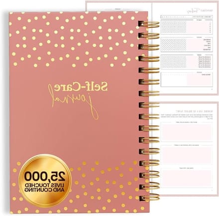 Zelfzorg Dagboek - Wellness Dagboek - Persoonlijke Ontwikkeling - Ongedateerde Planner - A5 Formaat - Roze
