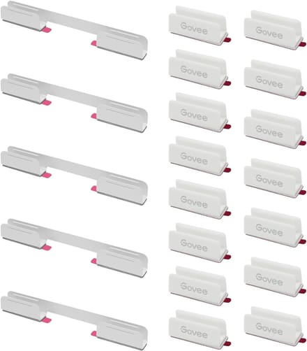 Govee witte montageclips Neon Rope Light 2 - set van 20 clips