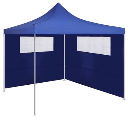 vidaXL - Prieelzijwand - met - ramen - 6x2 - m - blauw