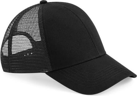 Beechfield Unisex Volwassen Trucker Cap (Zwart)