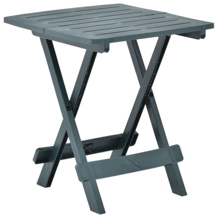 vidaXL - Tuintafel - inklapbaar - 45x43x50 - cm - kunststof - groen