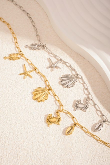 Ketting - Ocean Breeze - Zilverkleurig - Summervibes - Strand - Zee