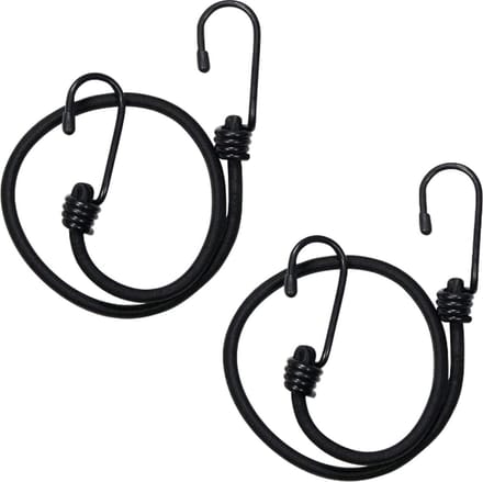 Apron Cart Straps - elastisch - set van 2 - zwart - golfkar -golftrolley