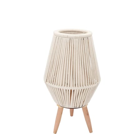 Cruz white lantern on stands 12x21x38cm - windlicht