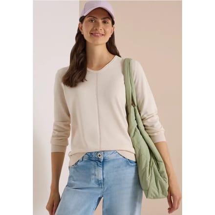 Basic trui met V-hals