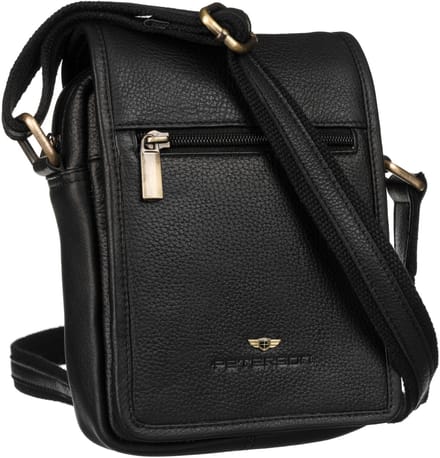 PTN 504-NDM-2953 Zwarte leren tas
