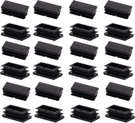 Plastic Pluggen - Dopjes - Meubels Beschermen - Duurzame Constructie - 20x40mm 20 Stuks - Zwart