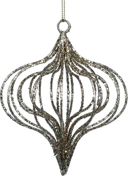 Goodwill Kerstbal Open-Draad Goud D 12 cm Voordeelaanbod per 2 stuks