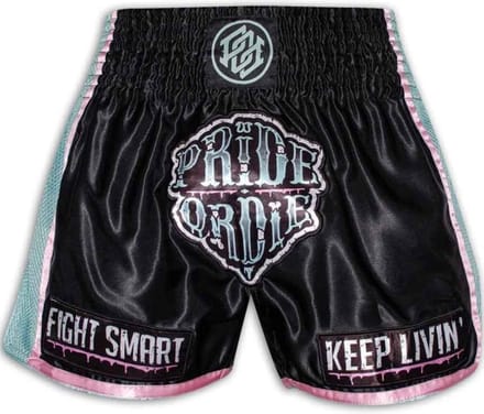 PRIDE or DiE Z-Camp Muay Thai Kickboxing Shorts - M