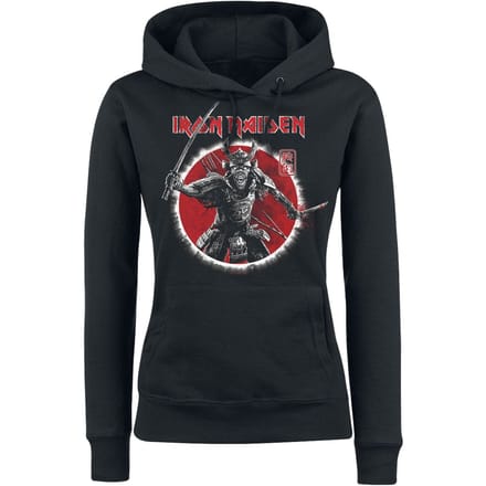 Iron Maiden Trui met capuchon - Eddie Warrior - L - voor Vrouwen - zwart