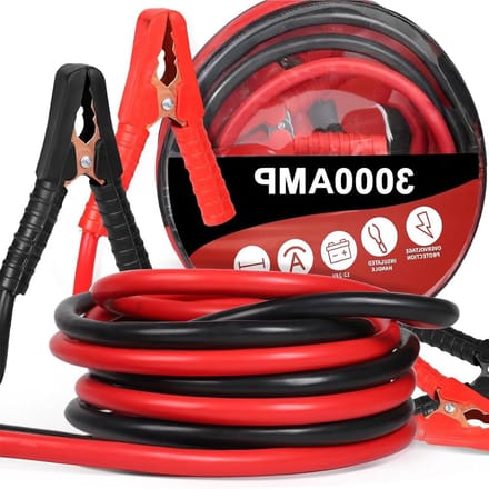 Startkabels - Overbruggingskabels - Motor Starten - 3000 A Piekstroom - 5 Meter - Zwart
