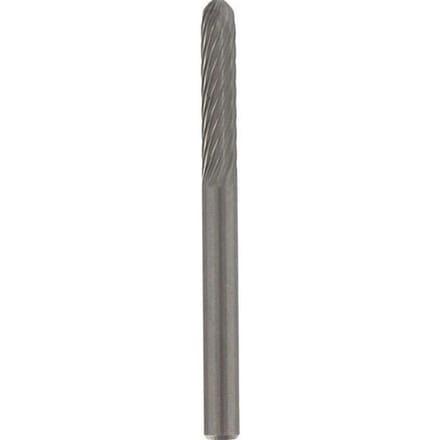 Fraise en carbure de tungstene DREMEL 9903 - Diametre 3,2 mm - Bout cône - Pour sculpter et graver le bois/métal