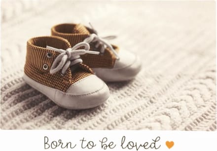 Kaart - Born to be loved - Little wishes - ECLT05