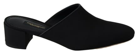 Dolce & Gabbana Zwarte Sleehak Sandal